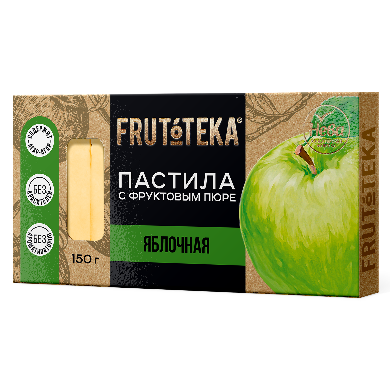 Пастила "Frutoteka" Яблочная 150г/Нева КФ