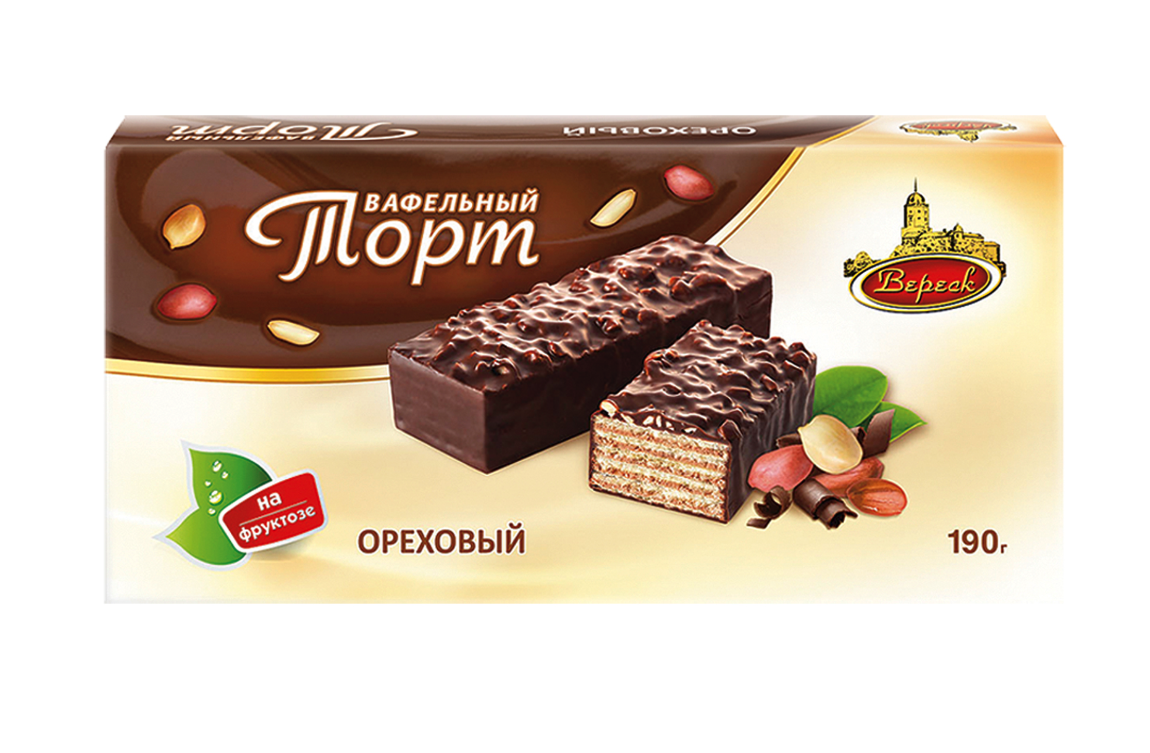 Торт "Ореховый" на фруктозе 190г/Вереск