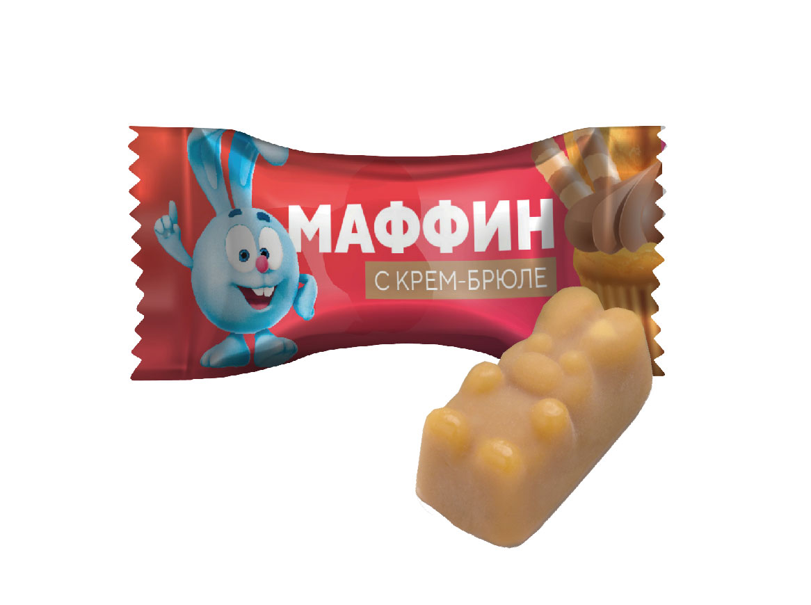 Конфеты Смешарики со вкусом Маффин с крем-брюле