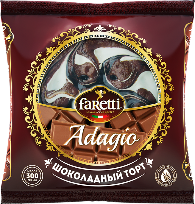 Торт "Adagio" Шоколадный 300г/Faretti