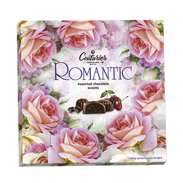 Набор конфет "Romantic" Нежные розы 360г/Шоколадный Кутюрье