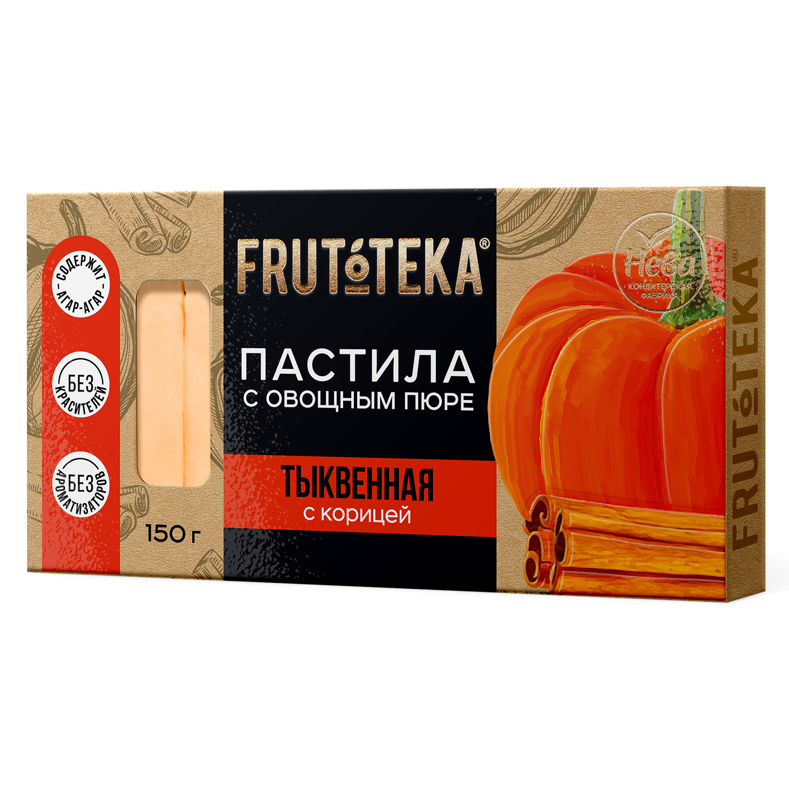 Пастила "Frutoteka" Тыквенная с корицей 150г/Нева КФ