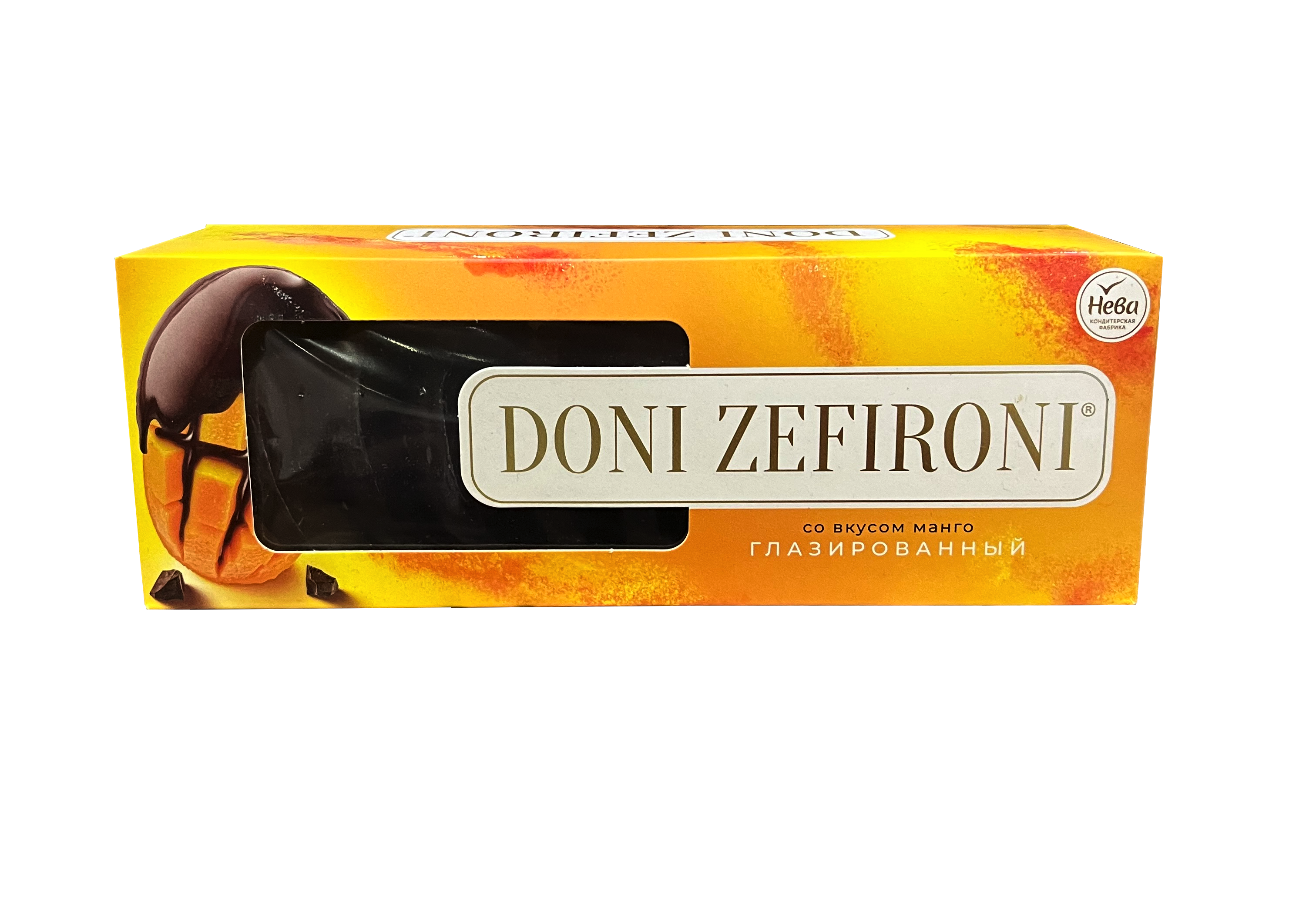 Зефир "DONI ZEFIRONI" со вкусом Манго глазировованный 210г/КФ Нева